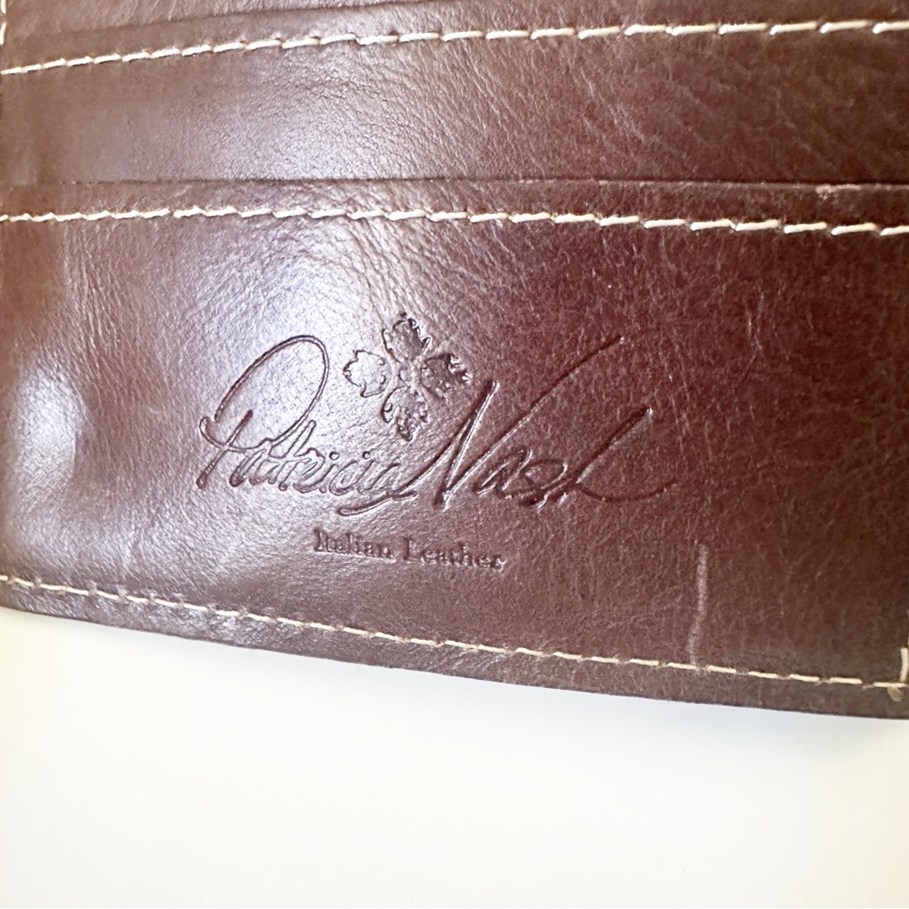 Patricia Nash Colli Flap Trifold Wallet Florence Brown Tooled Leather P32777 - Picture 7 of 15